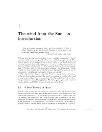 The Wind from the Sun: an Introduction