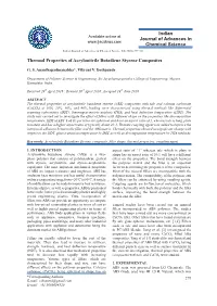 Thermal Properties of Acrylonitrile Butadiene Styrene Composites