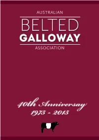 Belted Galloway Annual 2015 Spreads Low