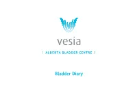 Bladder Diary Vesia Bladder Diary