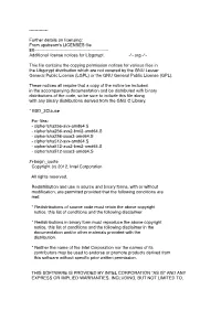 From Upstream's LICENSES File 8X