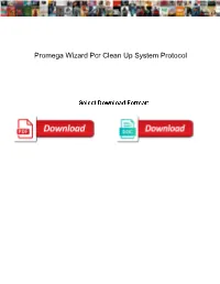 Promega Wizard Pcr Clean up System Protocol