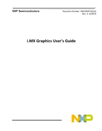 I.MX Graphics Users Guide Android