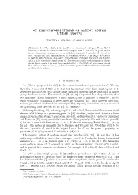 On the Uniform Spread of Almost Simple Linear Groups