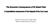 Repeal of the Corn Laws Revisited
