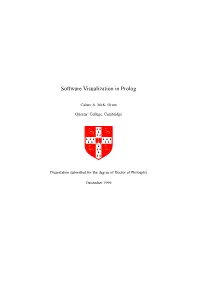 Software Visualization in Prolog