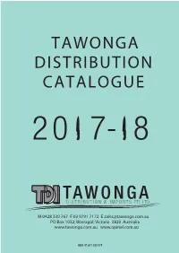 Tawonga Distribution Catalogue