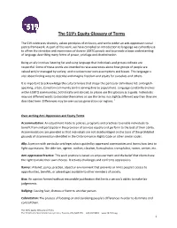 The 519'S Equity Glossary of Terms