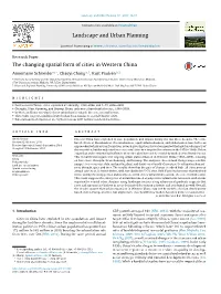 The Changing Spatial Form of Cities in Western China