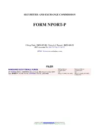 VANGUARD SCOTTSDALE FUNDS Form NPORT-P Filed 2021-07-30