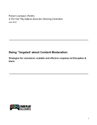 Content Moderation