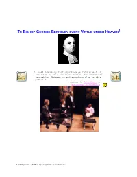 George Berkeley Every Virtue Under Heaven