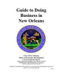 Guide to Doing Business in New Orleans