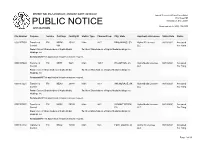 Public Notice &gt;&gt; Licensing and Management System Admin &gt;&gt;