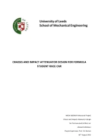 Chassis and Impact Attenuator Design for Formula Student Racing