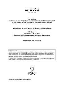 1 Regarding the Management of Human Remains and of Information