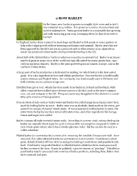 2-Row Barley
