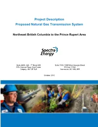 Project Description Proposed Natural Gas Transmission System
