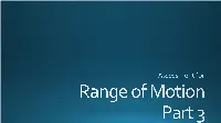Range of Motion