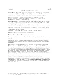 Calomel Hgcl C 2001-2005 Mineral Data Publishing, Version 1