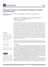Differential Diagnosis and Treatment of Itching in Children and Adolescents