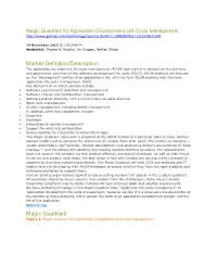 Market Definition/Description Magic Quadrant