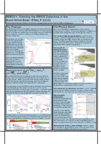 MINOS+: Running the MINOS Detectors in the Numi-Nova Beam