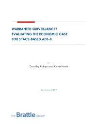 Warranted Surveillance? Evaluating the Economic Case for Space-Based Ads-B