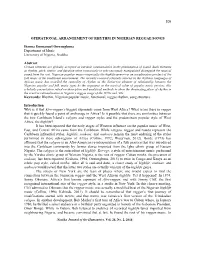 106 Operational Arrangement of Rhythm in Nigerian