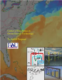 Center of Excellence in Ocean Energy Technology Technical Proposal