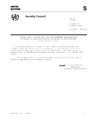 Security Council Distr