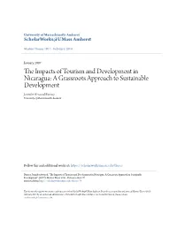 The Impacts of Tourism and Development in Nicaragua: a Grassroots Approach to Sustainable Development