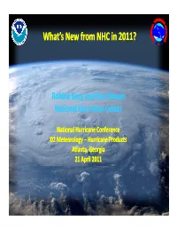 What's New from NHC in 2011?
