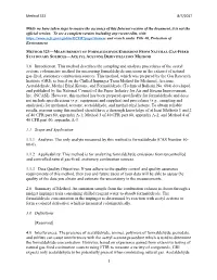 1.0 Introduction. This Method Describes the Sampling and Analysis Procedures of the Acetyl Acetone Colorimetric Method For