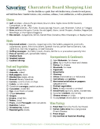 Charcuterie Board Shopping List Use This Checklist As a Guide