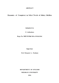 Dynamics of Conspiracy in Select Novels of Sidney Sheldon