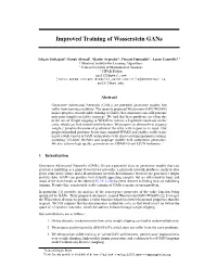 Improved Training of Wasserstein Gans