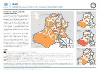 IRAQ Humanitarian Access Severity Overview (November 2020)