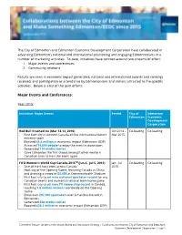Major Events and Conferences