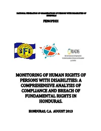 Monitoring of Human Rights of Persons with Disabilities: a Comprehensive Analysis of Compliance and Breach of Fundamental Rights in Honduras