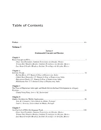 Table of Contents
