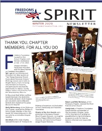Thank You, Chapter Members, for All You Do