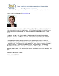 The FDAAA's New Website
