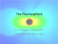 The Plasmasphere