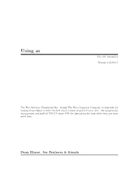 Using As the Gnu Assembler