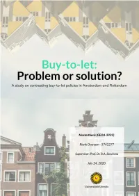 0 Buy-To-Let: Problem Or Solution? Rienk Overeem (2020)