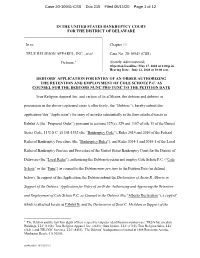 Case 20-10941-CSS Doc 215 Filed 05/11/20 Page 1 of 12