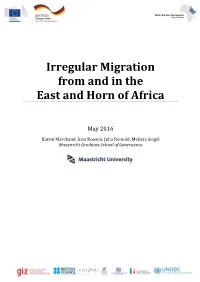 Irregular Migration from and in the East and Horn of Africa