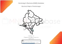 (MNEE) Database Electoral Maps of Montenegro