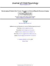 Neuroimaging of Pediatric Brain Tumors